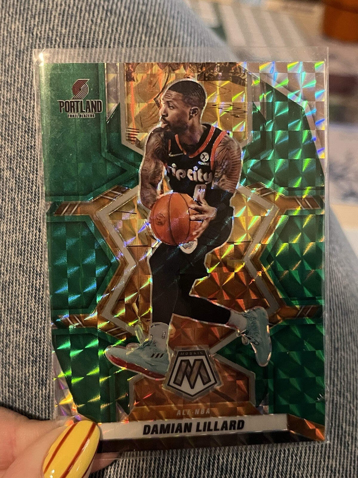 Panini 2021 22 Mosaic Basketball Damian Lillard All NBA #287 Trail Blazers0