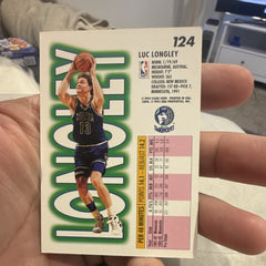 Fleer 1993-94 Base Set Luc Longley #124 Minnesota Timberwolves NBA Card1