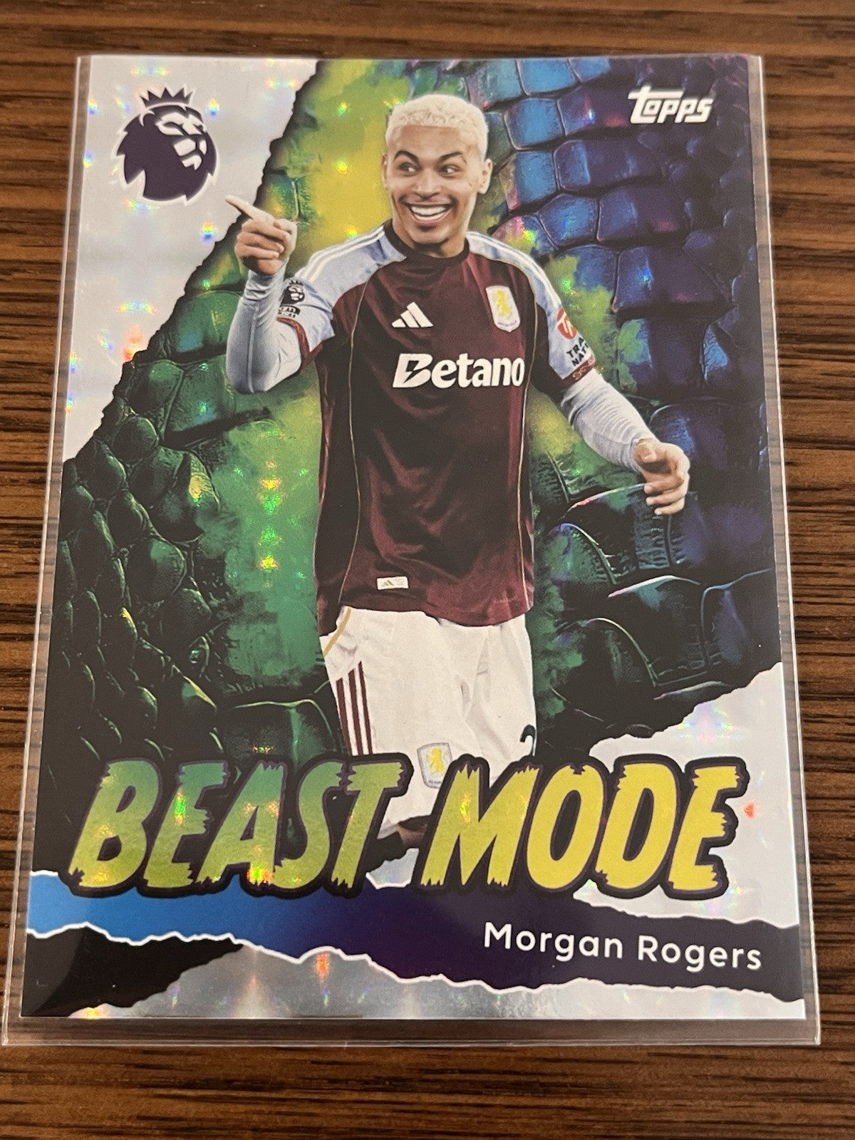 Topps Premier League Morgan Rogers Beast Mode Parallel Aston Villa #422 2025/261