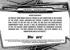 Israel Adesanya Base 197 Topps Chrome NM1