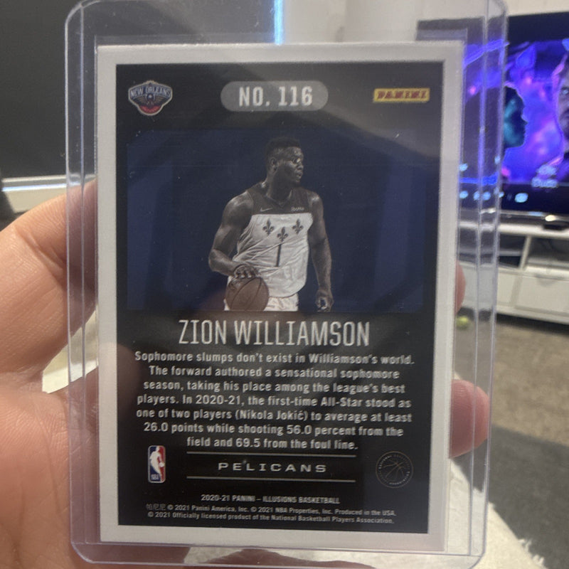Panini Illusions 2020 21 Zion Williamson Hologram Pelicans #1161