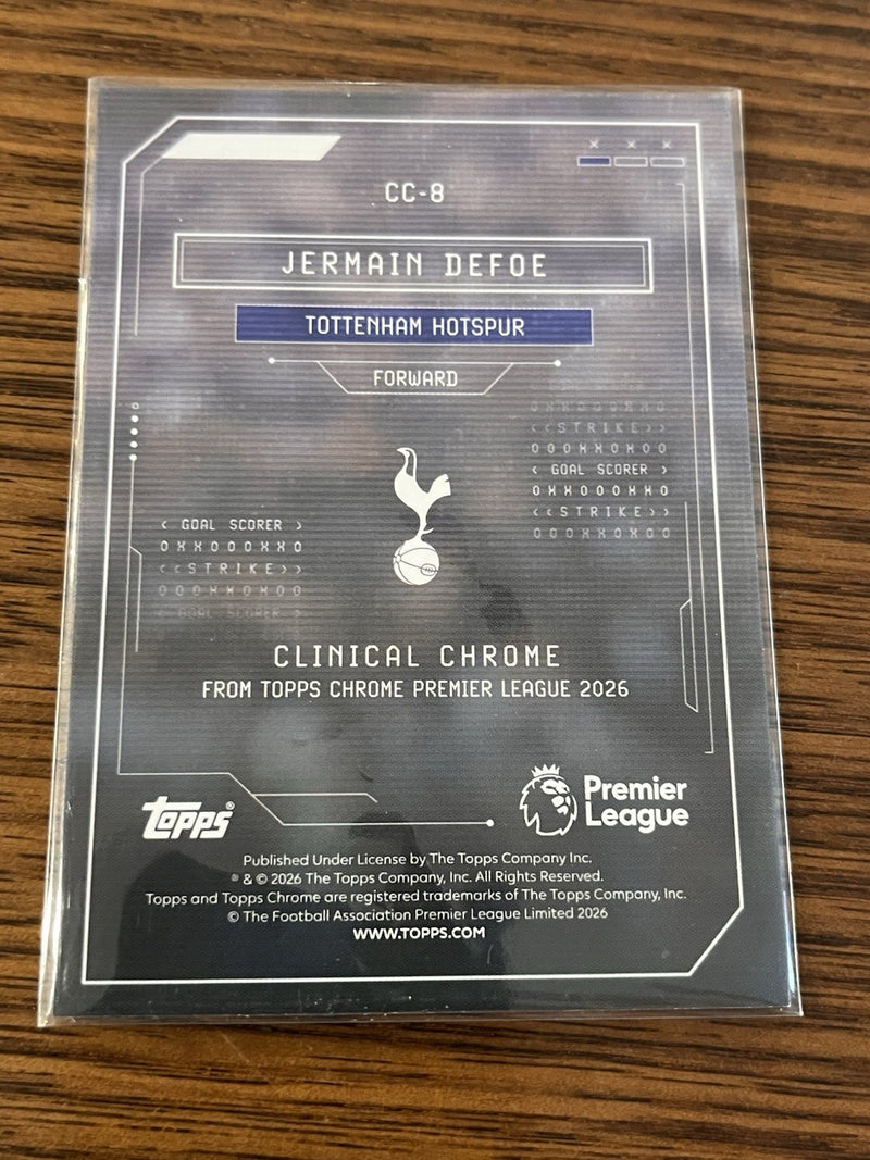 Topps Jermain Defoe Clinical Chrome CC 8 Topps Chrome Premier League 20262