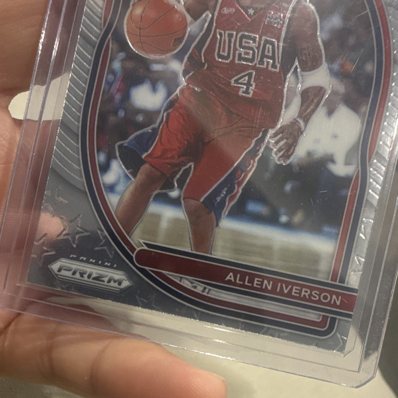 Panini Prizm 2020 21 USA Basketball Allen Iverson Prizm No. 13