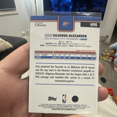 Topps Holiday Shai Gilgeous Alexander Holiday OKC Thunder 2024 25 H901