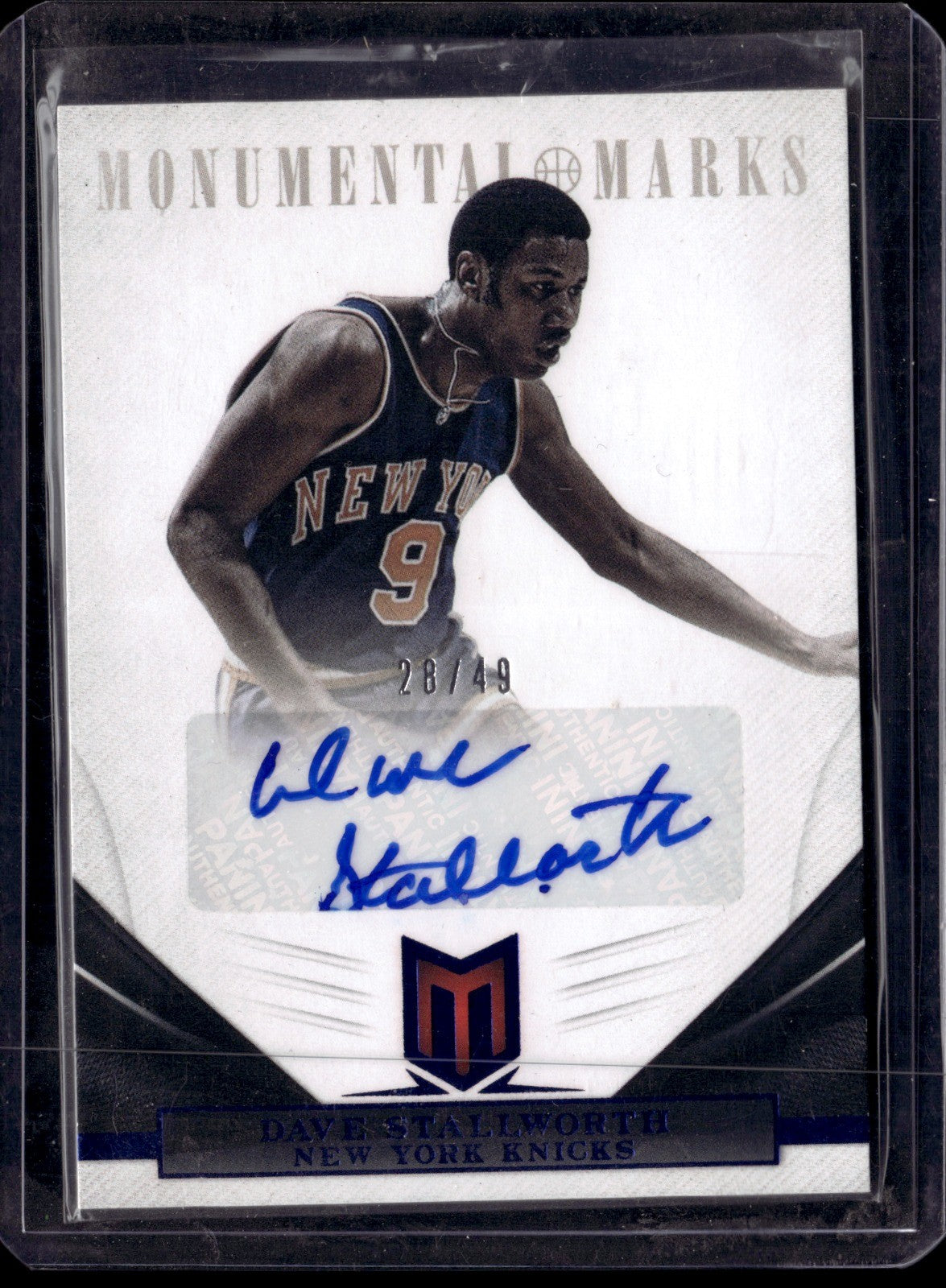 Dave Stallworth Monumental Marks Blue Panini Momentum   288 NM0