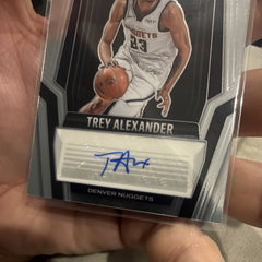 Panini Prizm Black Rookie Auto Trey Alexander Denver Nuggets RS ALX Insert2