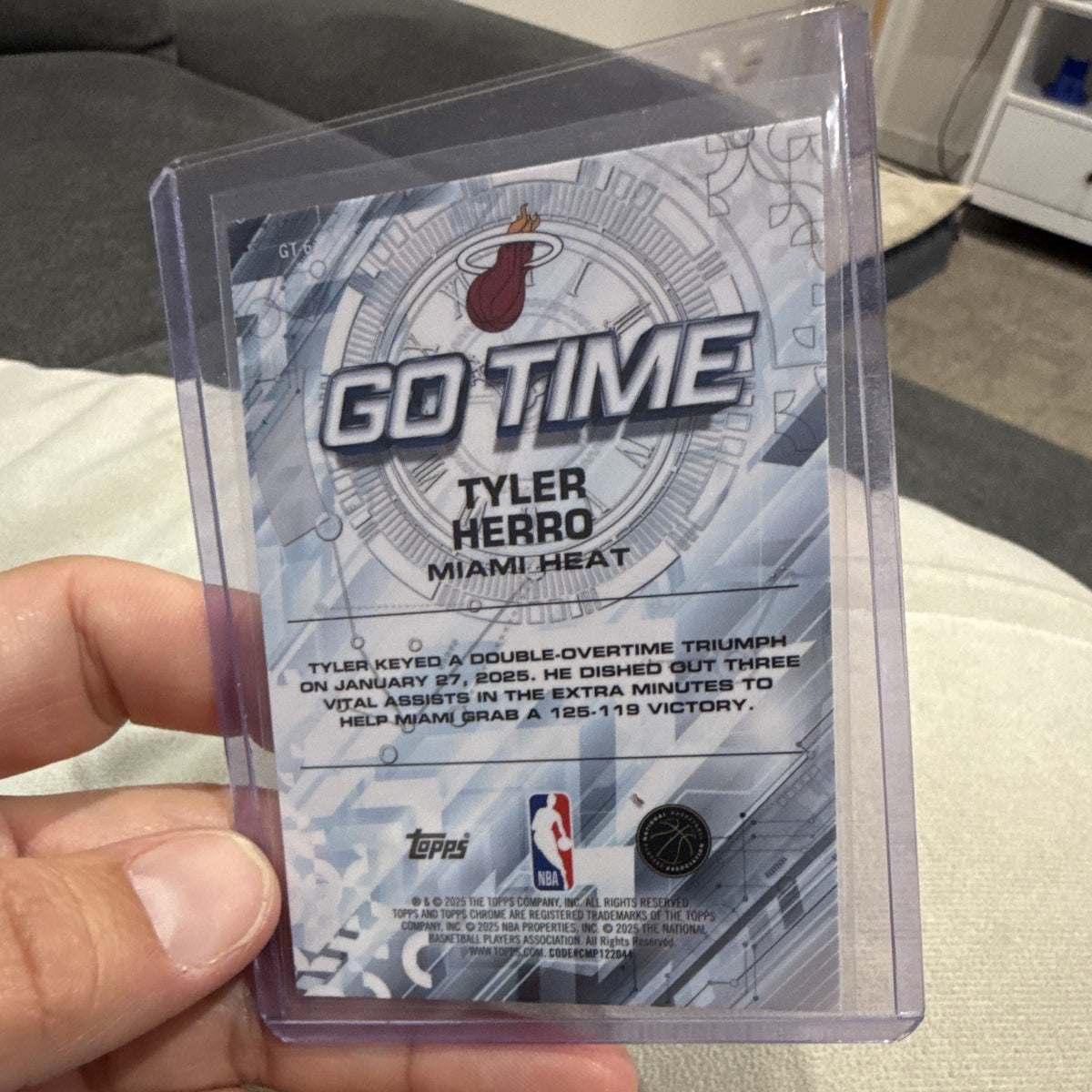 Tyler Herro Go Time GT-6 Insert Topps Chrome NBA Miami Heat 20251