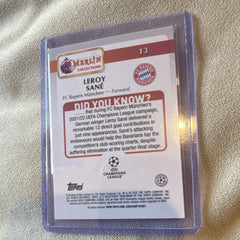 Topps Merlin Collections UEFA Champions League Leroy Sané FC Bayern #13 Parallel2