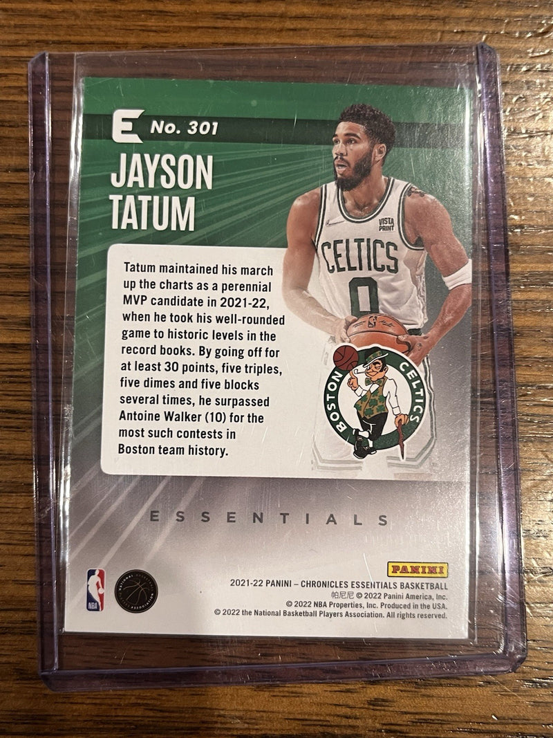 Jayson Tatum Essentials Insert Panini Chronicles 2021 22 301 Celtics NBA2