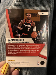 Damian Lillard Base Set Panini Chronicles Threads 2021-22 #77 Trail Blazers2
