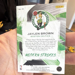 Panini 2021 22 Court Kings Jaylen Brown Celtics Modern Strokes Insert No. 241