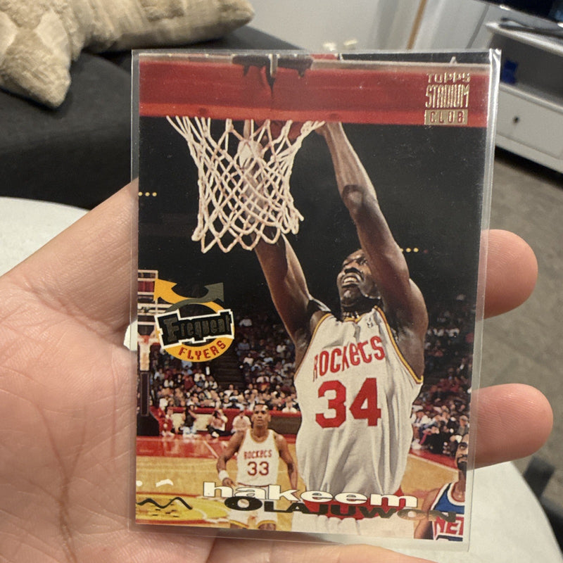 Topps Frequent Flyers Topps Stadium Club 1993 94 Hakeem Olajuwon #3480