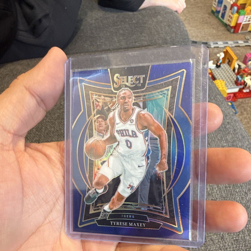 Panini Select 2024-25 Tyrese Maxey 76ers 2-Card Lot #20 Concourse #1564