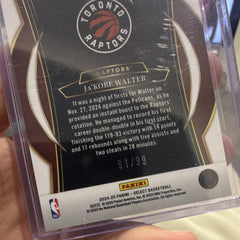 Panini Select 2024 25 Prizm Concourse Ja'Kobe Walter RC #96 Raptors 91/992