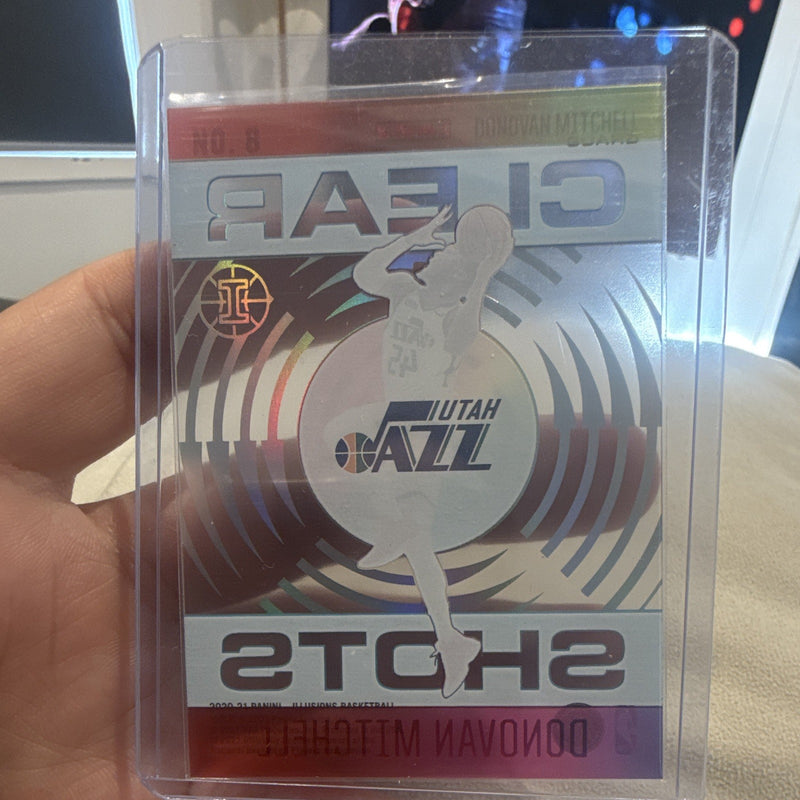 Panini Illusions 2020 21 Clear Shots No. 8 Donovan Mitchell Utah Jazz1