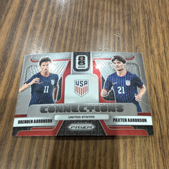 Panini Prizm FIFA World Cup 2026 Connections Insert No. 5 Aaronson x2 USA0