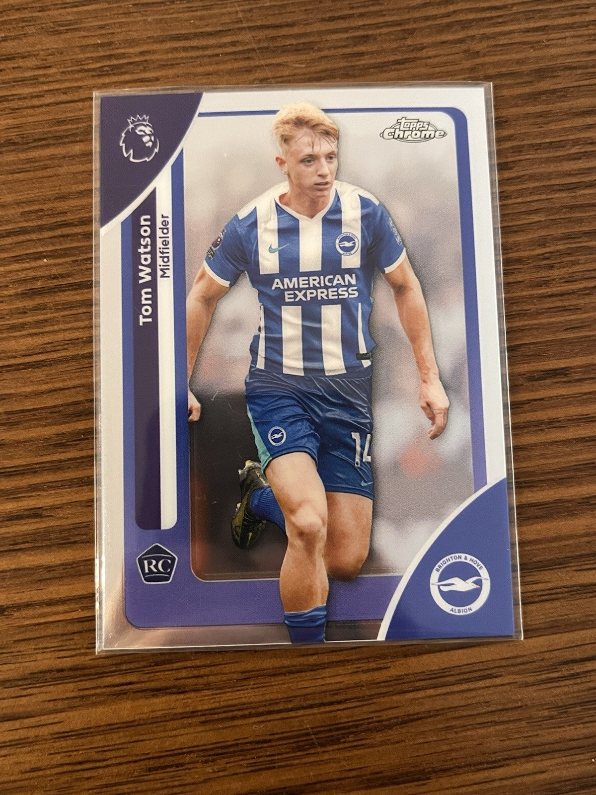 Tom Watson Rookie Topps Chrome Premier League Brighton & Hove Albion #440