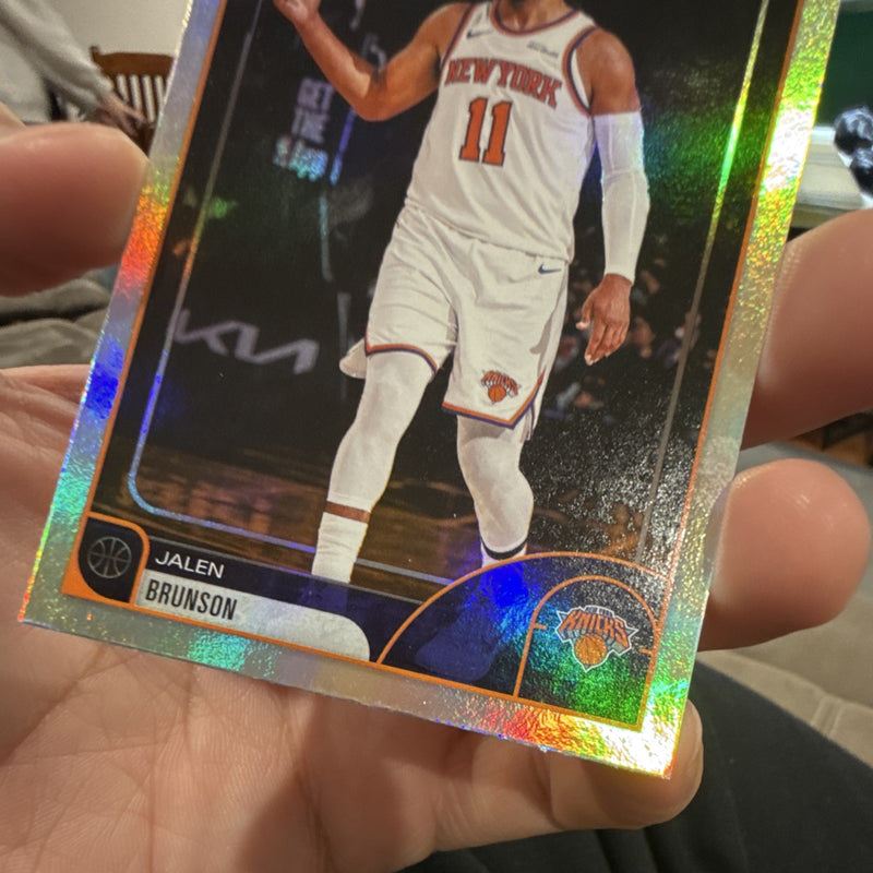 NBA Hoops Jalen Brunson NY Knicks #190 Hologram Basketball Card 24 25 (2026)3