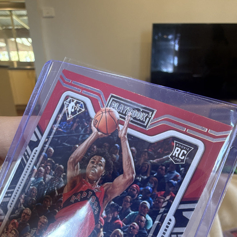 Panini 2021 22 Chronicles Playbook Scottie Barnes Rookie RC #284 Raptors2