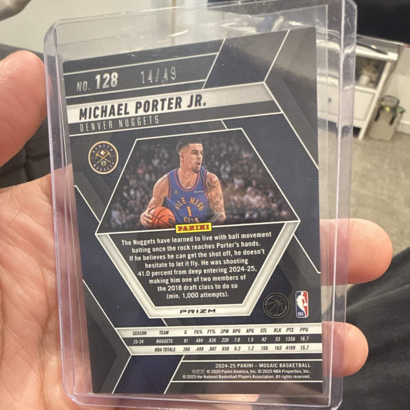 Panini 2024 25 Mosaic Basketball Michael Porter Jr. Nuggets #128 14/491