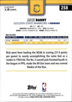 Rick Barry Base Topps 258 NM1