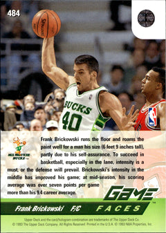 Frank Brickowski Base Upper Deck 484 NM1