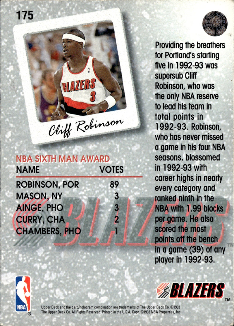 Cliff Robinson Base Upper Deck 175 NM1