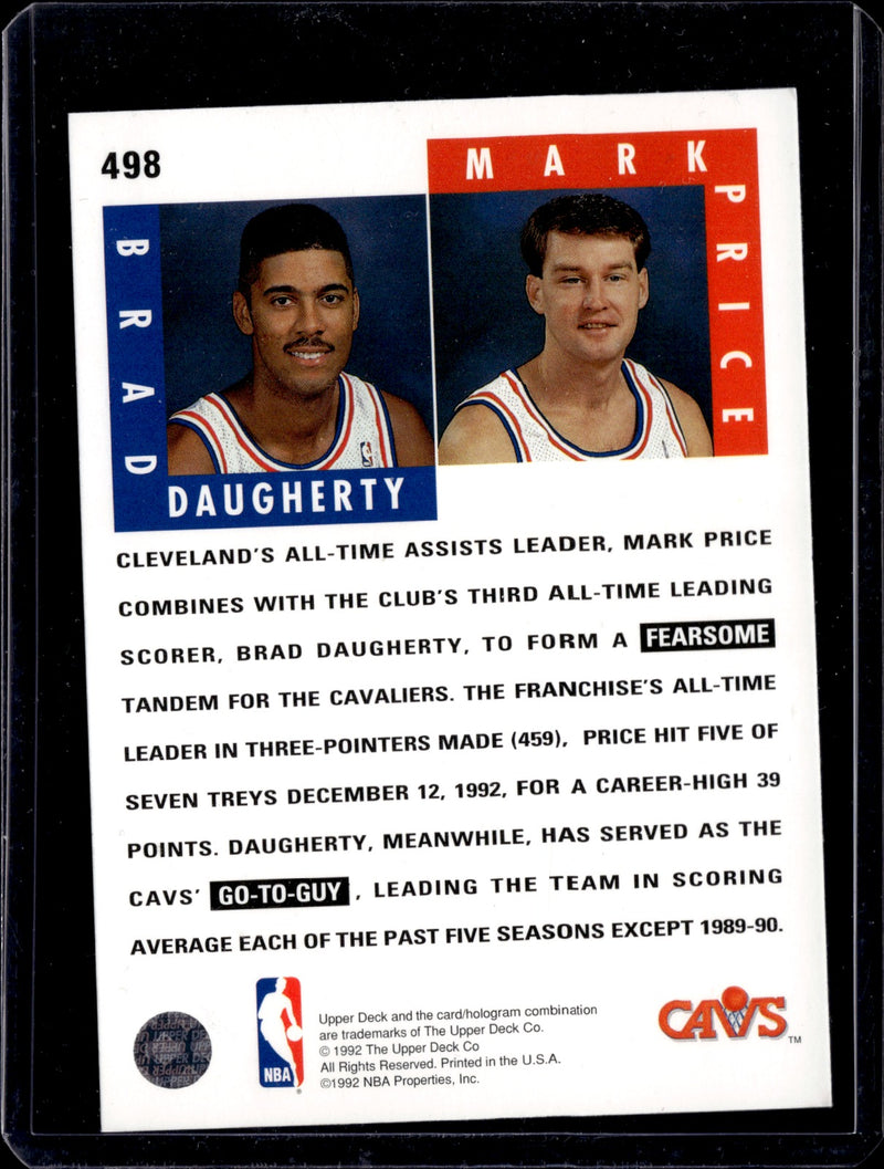 Brad Daugherty / Mark Price Base Upper Deck 498 NM1