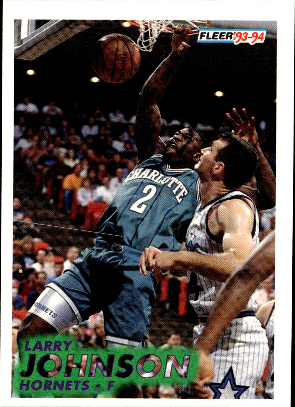 Larry Johnson Base Fleer 21 NM0