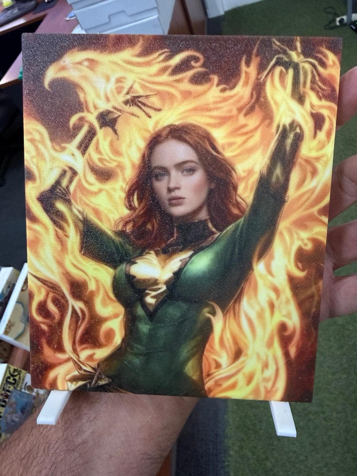 The Original Cardmate personalised comic trading card display artwork