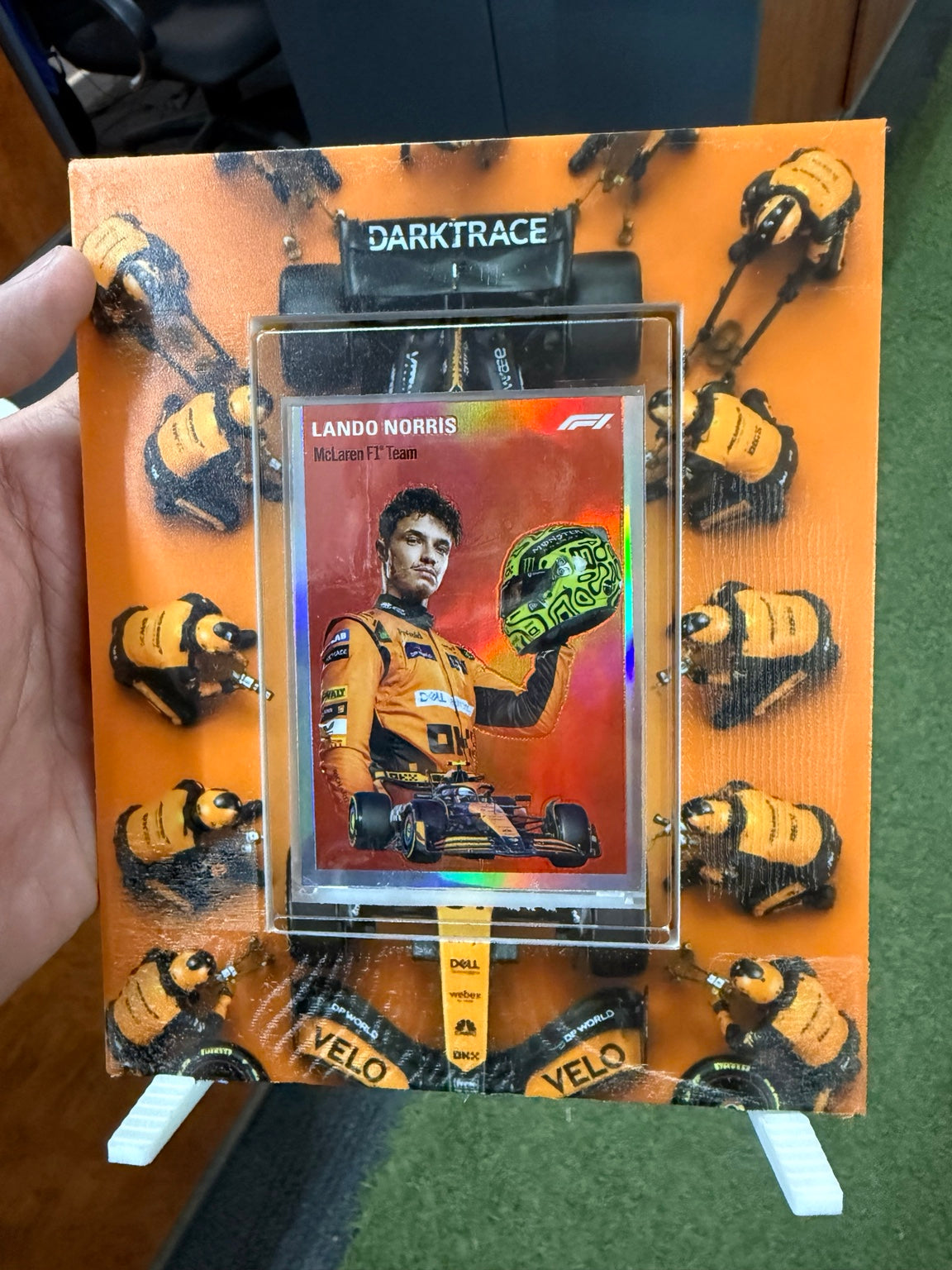 The Original Cardmate personalised racing trading card frame